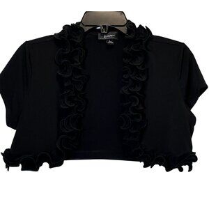 Women Black Bolero Shrug Size; L